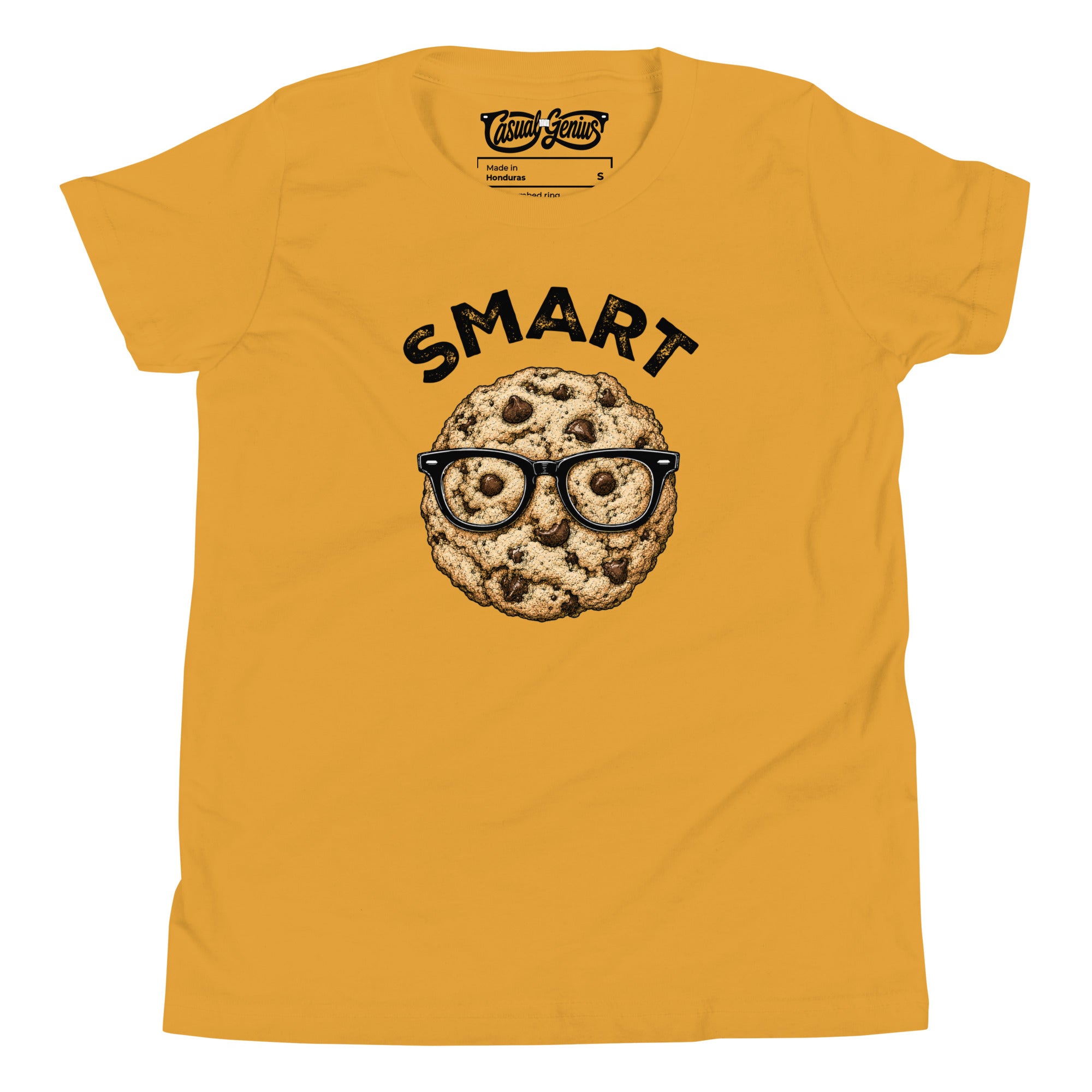 honeycomb yellow smart cookie youth graphic tee